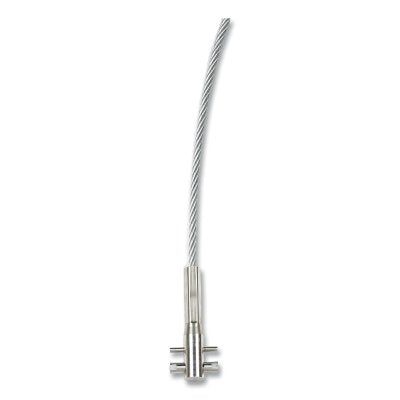 Lad-Saf™ crimped cable, galvanized steel, 3/8 in. wide, 30 ft. long, 7 x 19 strand cable