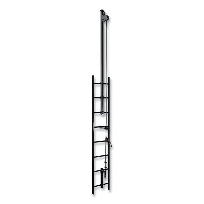 Extensión de escalada con soporte para sistema de seguridad vertical con cable Lad-Saf™ de DBI-SALA®, acero galvanizado