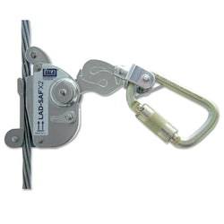 Lad-Saf X2 detachable cable sleeves, 11/16", self-locking/closing gate connector