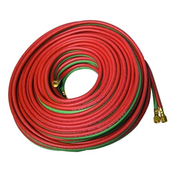 Dual line welding hose, grade T, 1/4 in., 800 ft reel, for combustible gases and oxygen