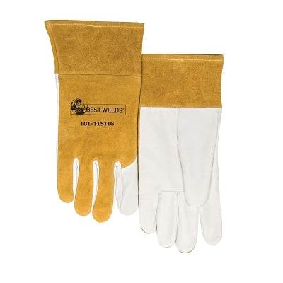 MIG/TIG welding gloves, Capeskin, medium, white