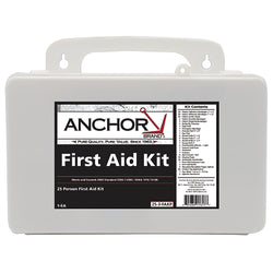 First aid kit for 25 people, ANSI 2009, plastic case