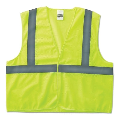 Chalecos de seguridad económicos de clase 2 con bolsillo y cierre de velcro, talla S/M, color lima