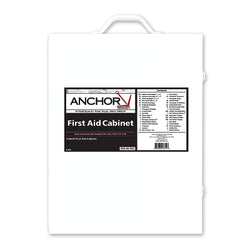 3-shelf first aid kit for 150 people, metal case, includes 800 pieces