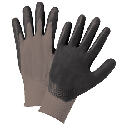 Guantes recubiertos de nitrilo, talla extra grande, color negro/gris