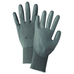 Coated gloves, extra small size, grey