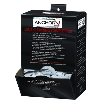 Lens cleaning wipe dispenser, 100 per box