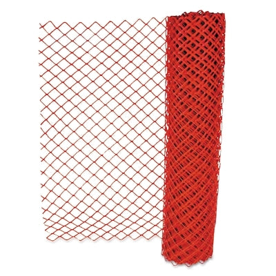 Valla de seguridad de polietileno de 1,2 m x 30,5 m, color naranja, estilo cadena