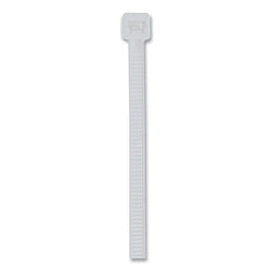 Releaseable cable tie, 50 lb tensile strength, 11.1 in long, natural, 100 units per bag