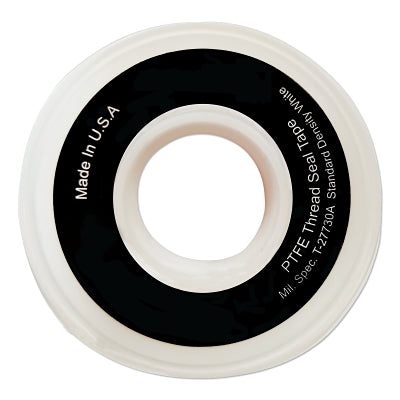 Cinta selladora de roscas de PTFE blanca, 1 pulg. x 520 pulg. de largo