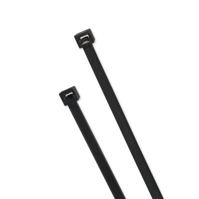 Brida Elite para clima frío, resistencia a la tracción de 22,7 kg, 19,4 cm de largo, color negro, 100 unidades por paquete