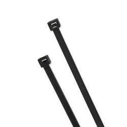 Elite Cold Weather Cable Ties, 22.7 kg Tensile Strength, 37.5 cm Long, Black, 100 Units per Pack