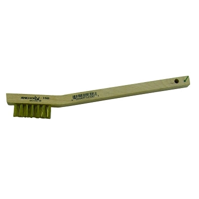 Cepillo multiusos, 3 x 7 filas, cerdas de acero inoxidable, bloque/mango de madera, grapado