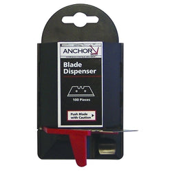 Contenedor dispensador de cuchillas, 5,5 pulgadas de largo, acero