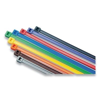 Brida para cables de uso general, resistencia a la tracción de 50 lb, 11,1 in, marrón, 1000 unidades por bolsa