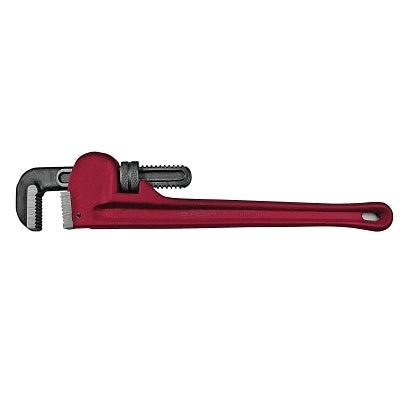 Llave de tubo ajustable, ángulo de cabeza de 15°, mordaza de acero forjado, 10 pulgadas