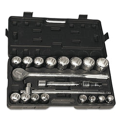21-piece 3/4 in. socket set, 12-point, SAE