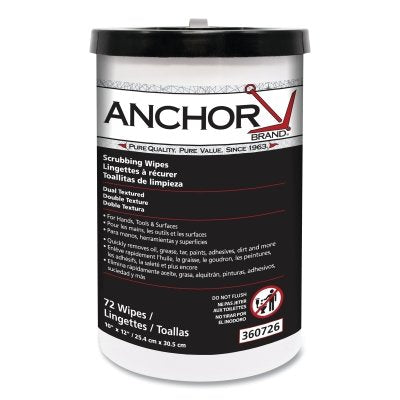 Paño de fregado multiusos, hoja de 10" de ancho x 12" de ancho, 72 hojas por rollo