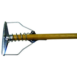 Wet mop handle, wood, 54 inches long, wing nut type