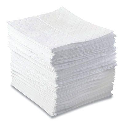 Almohadilla absorbente de aceite, liviana, absorbe 17 galones, 15 x 17 pulgadas, 100 hojas