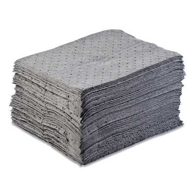 Almohadilla absorbente universal, liviana, absorbe 34 galones, 15 x 17 pulgadas, 200 hojas