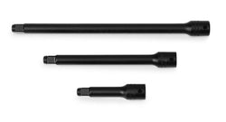 Juego de extensiones de impacto de accionamiento de 3 piezas de 1/4" (2-6")