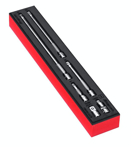 Juego esencial de accesorios de extensión de accionamiento de 6 piezas de 1/4" con organización PRO-FI™ (rojo)