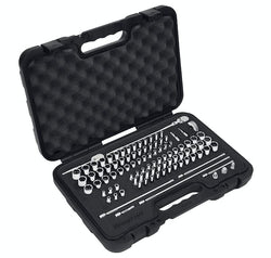 Juego de servicio general métrico/SAE de 6 puntos con accionamiento de 1/4" de 100 piezas con organización PRO-FI™ (rojo)