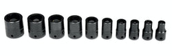 Juego de vasos de potencia magnéticos poco profundos Flank Drive® métricos de 6 puntos con accionamiento de 1/4" (5-15 mm) de 10 piezas