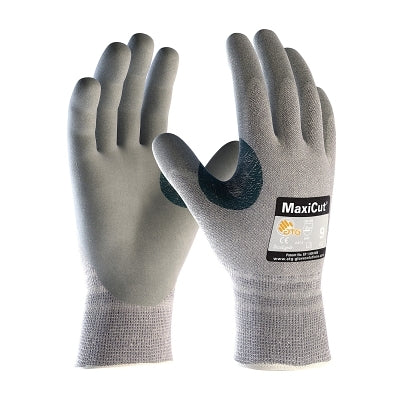 Guantes de punto sin costuras MaxiCut de Dyneema/hilo de ingeniería, extragrandes, grises