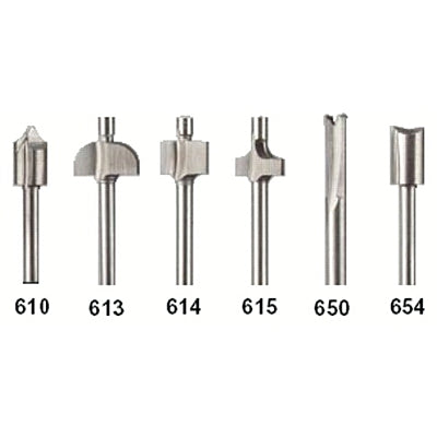 SET OF 6 RILLING MACHINE DRILL BITS