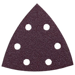 Oscillating Tool Attachment, Detail Sanding Triangle, 3-3/4 Inch, 80 Grit, Red, 5 Pack