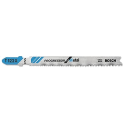 Progressor Series T123X Jigsaw Blade for Metal, 4 Inch, 10-24 Teeth Per Inch