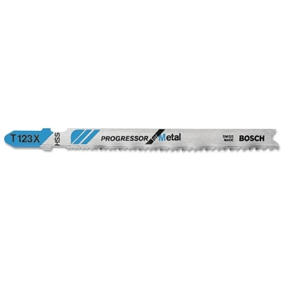 Hoja de sierra de calar Progressor Series T123X para metal, 4 pulgadas, 10-24 dientes por pulgada
