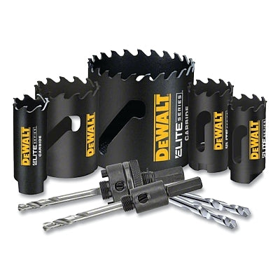 Juego de sierras de corona ELITE Series™, 9 piezas, profundidad de corte de 1-7/8", punta de carburo
