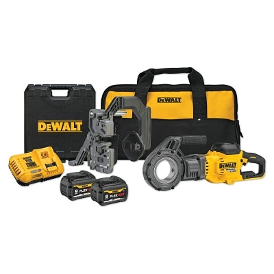 Kit de roscadora de tubos inalámbrica FLEXVOLT® 60V MAX* con cabezales de roscado, de 1/2 pulg. a 2 pulg.