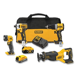 20V MAX* XR® Brushless 4-Tool Combo Kit with POWERSTACK™ Battery, 20V, 3250 RPM