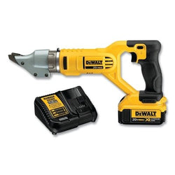 Cordless rotary head shear kit, 20V max, 14 gauge, 7/32 in strip cut.