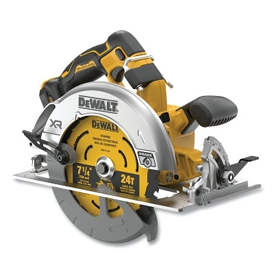 XR® 20V MAX* Cordless Brushless Circular Saw, 20V, 7-1/4 in Blade, 5/8 in Diameter AH, 5500 RPM, Tool Only with POWER DETECT™