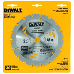 Portable construction saw blades, 7 1/4 inch, 16 teeth