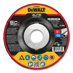 ELITE SERIES™ Grinding Disc, 9 in. Diameter, 1/4 in. Thick, 5/8 in. -11 Mandrel, 24 Grit, Ceramic
