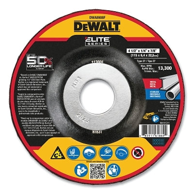 ELITE SERIES™ Grinding Disc, 9 in. Diameter, 1/4 in. Thick, 5/8 in. -11 Mandrel, 24 Grit, Ceramic