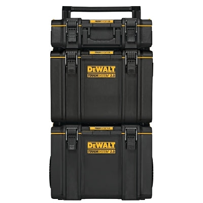 Torre rodante ToughSystem® 2.0, 23,79" de ancho x 19,89" de profundidad x 38,805" de alto, pestillos de metal, plástico, negro/amarillo
