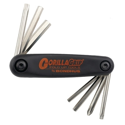 GorillaGrip Fold-Ups, 6 por pliegue, hexagonal; punta Phillips