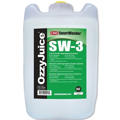 Solución desengrasante para camiones OzzyJuice SW-3, bidón de 5 galones