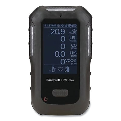 Detector de 5 gases BW™ Ultra, negro, amoníaco, monóxido de carbono, oxígeno y sulfuro de hidrógeno