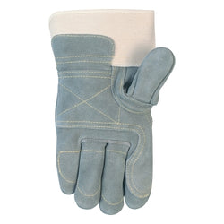 Lumber Jake 1735 Double Palm Leather Gloves, Extra Large, Gray