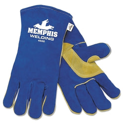 Guantes de soldadura Select Shoulder, piel de vaca, extra grandes, azules