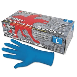 Guantes desechables SensaTouch™, látex, 11 milésimas de pulgada de grosor, grandes, azules