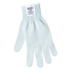 Guantes de cuerda, grandes, puños tejidos, acero inoxidable/nailon
